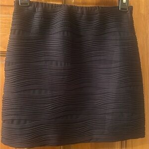 Hot Gal Black Textured Mini Skirt